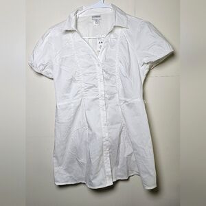NWT Motherhood Maternity Button Down Blouse, Size Medium
